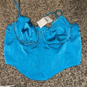 never worn corset top with sparkle